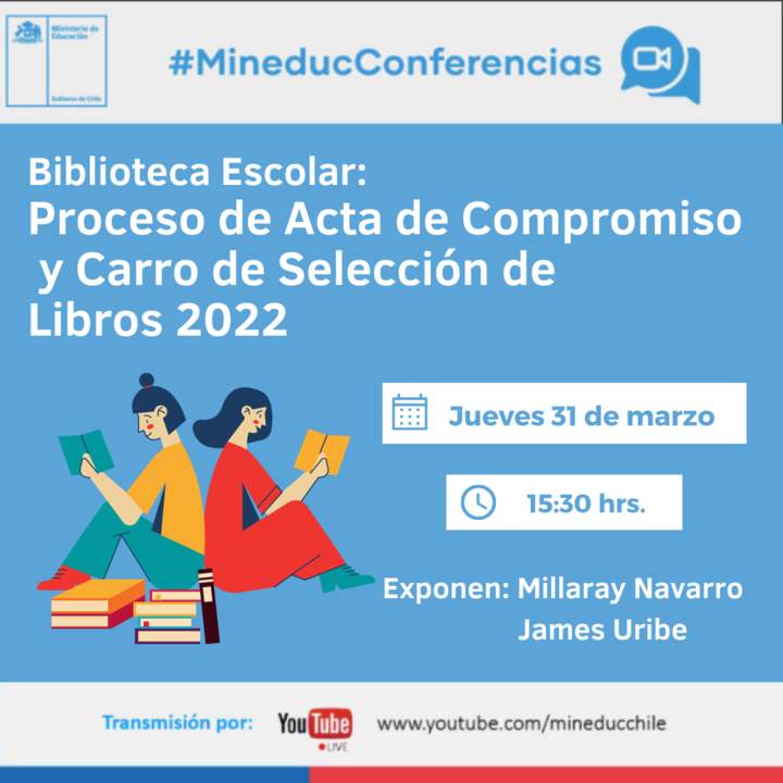 Biblioteca Escolar: Proceso de Acta de Compromiso y Carro de Selección de Libros 2022 Imagen portada