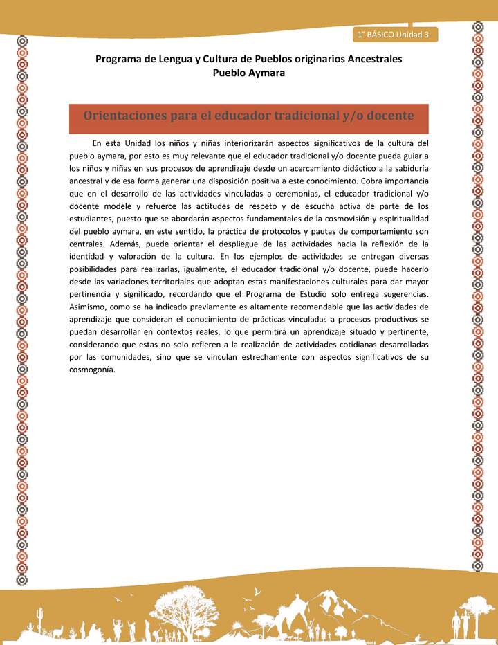 Orientaciones para el educador tradicional y/o docente Imagen portada