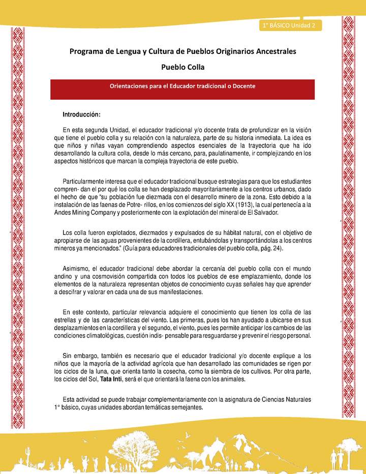 Orientaciones al docente - LC01 - Colla - U2 - Introducción Imagen portada