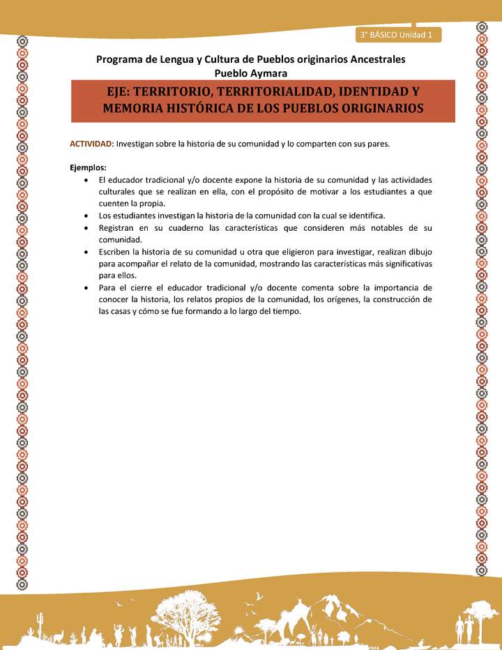 Investigan sobre la historia de su comunidad y lo comparten con sus pares Imagen portada
