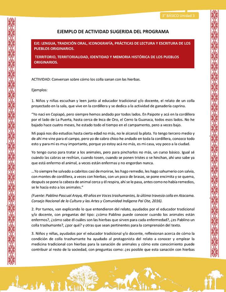 Conversan sobre cómo los colla sanan con las hierbas. Imagen portada