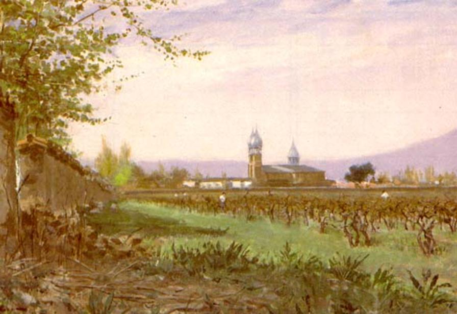 Paisaje de Apoquindo de Alberto Orrego Luco Imagen portada