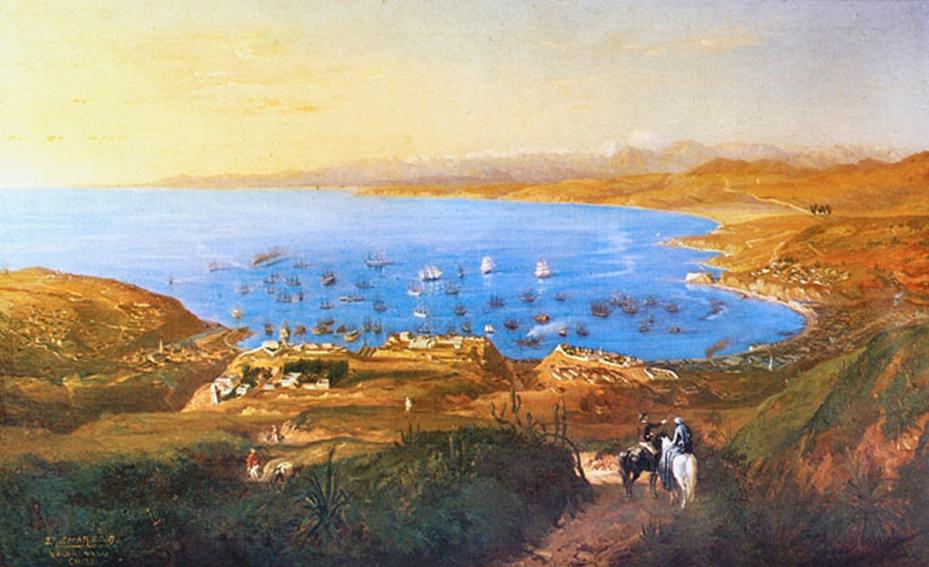 Vista de Valparaíso de Ernesto Charton de Treville Imagen portada
