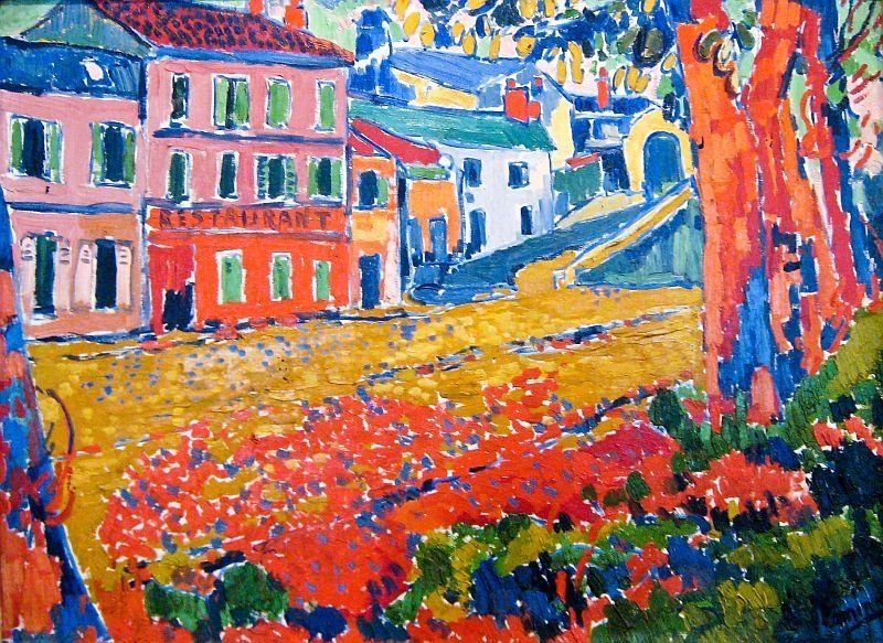 Restaurant de la Machine at Bougival de Maurice de Vlaminck Imagen portada