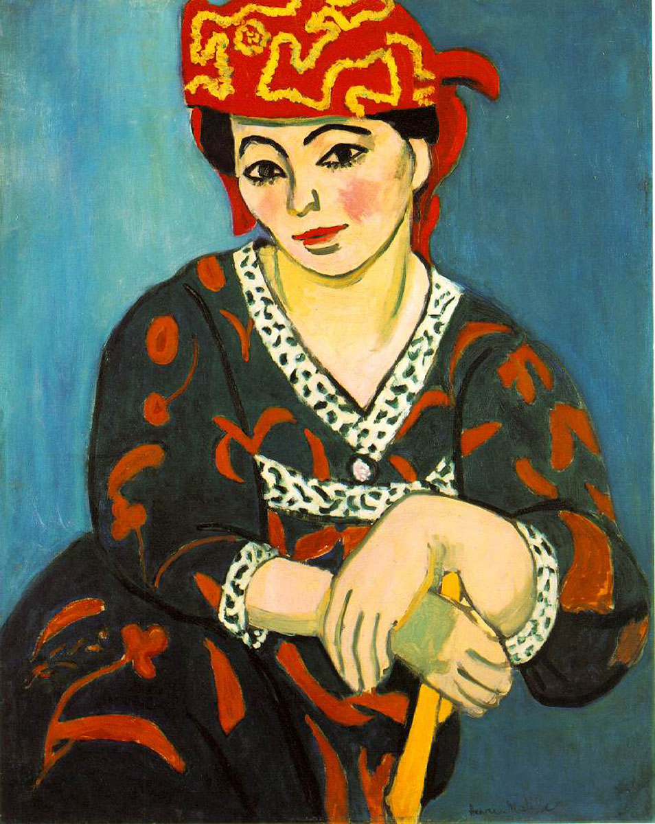 Mujer con turbante rojo de Henri Matisse Imagen portada