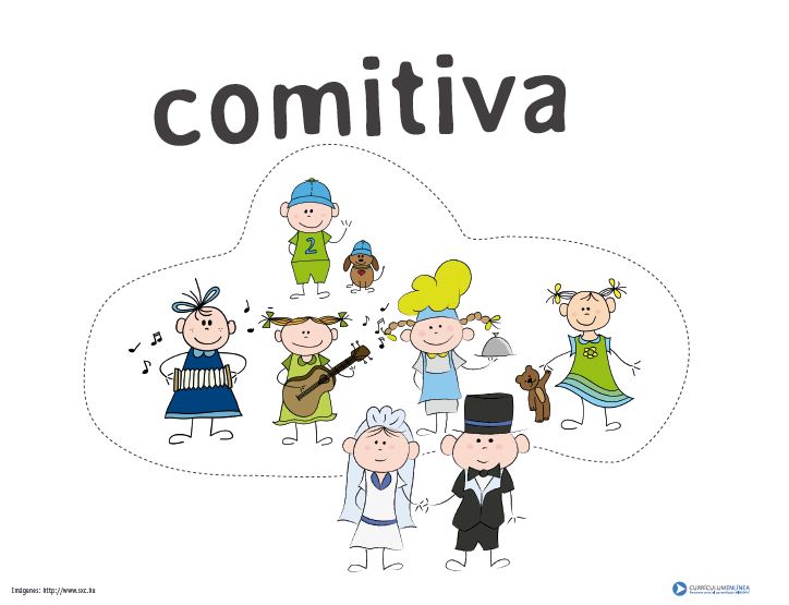 Afiche de vocabulario: comitiva Imagen portada