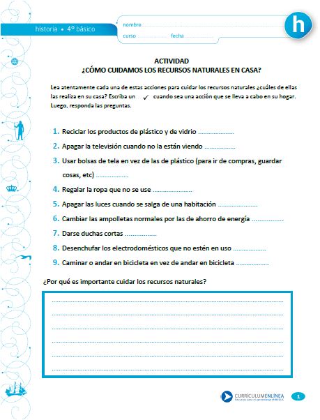 ¿Cómo cuidamos los recursos naturales en casa? Imagen portada