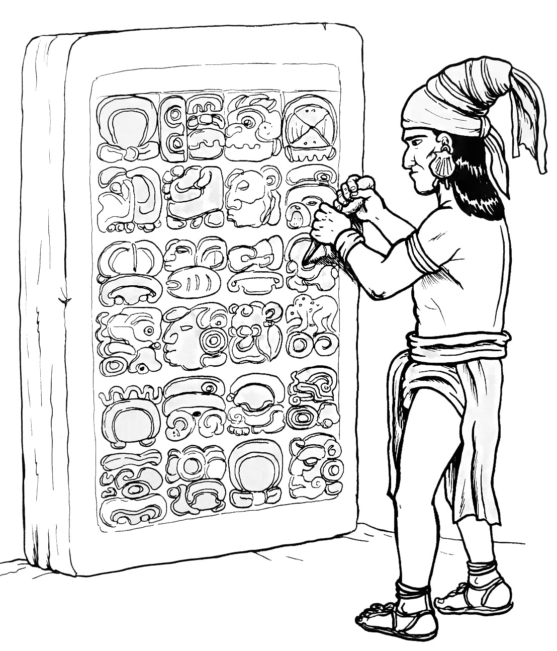 Escritura maya: estelas Imagen portada