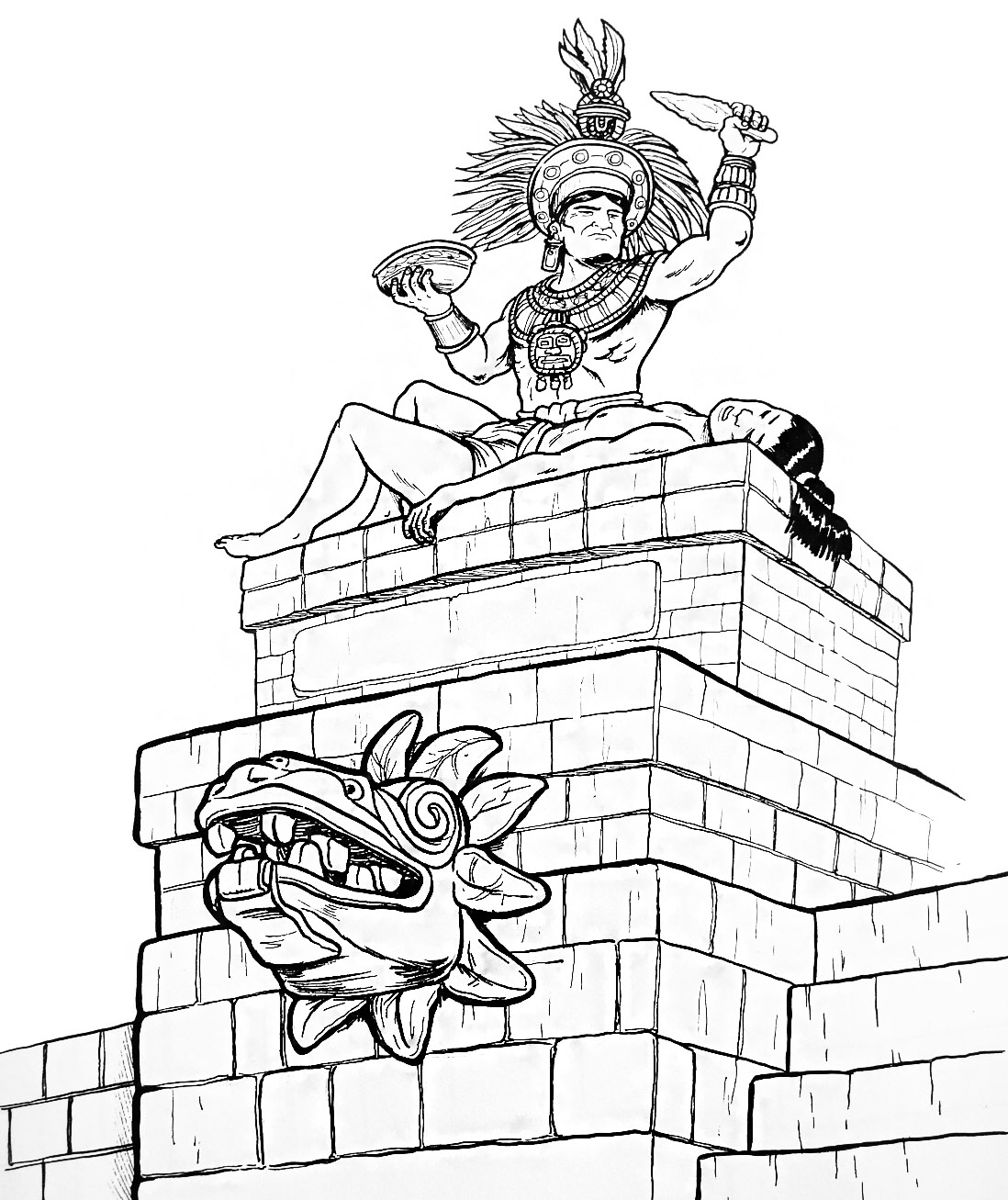 Rito religioso azteca Imagen portada