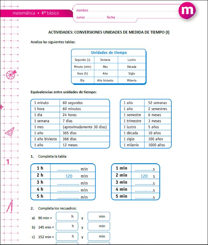 Conversiones unidades de medida de tiempo (I) Imagen portada