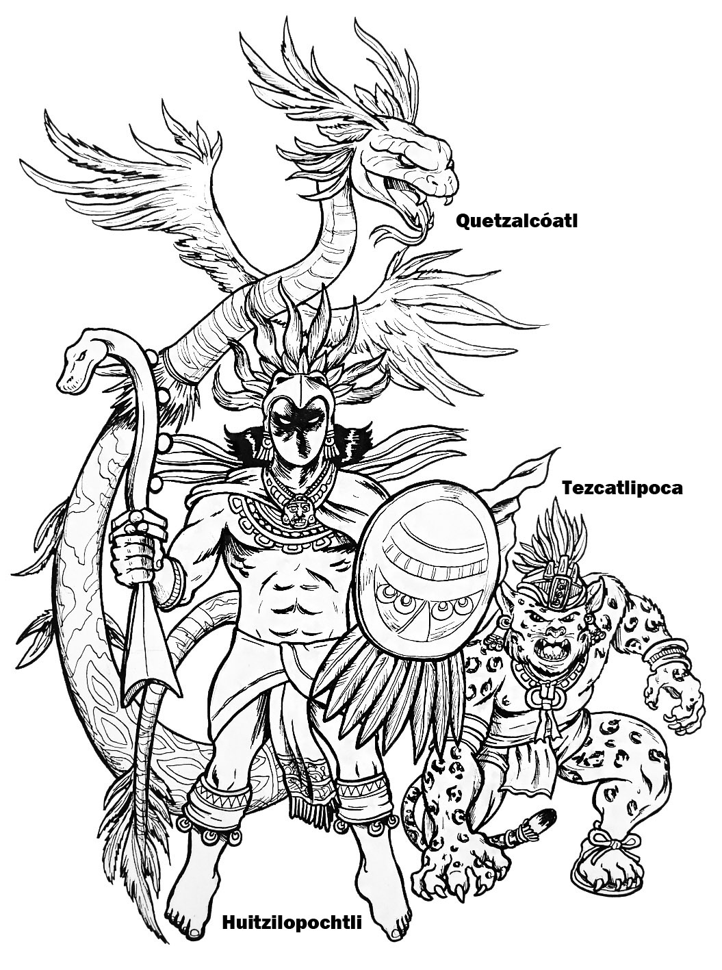 Dioses aztecas Imagen portada