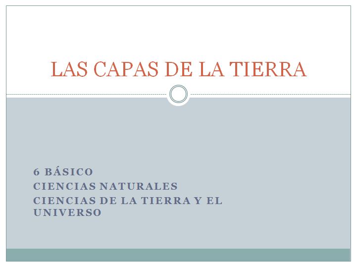 Las capas de la tierra Imagen portada