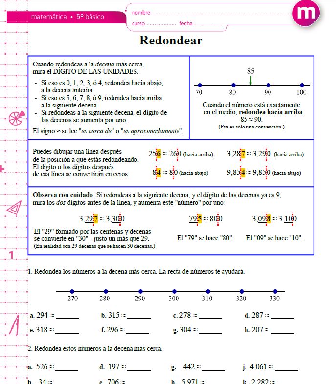 Redondear números a la decena más cercana Imagen portada