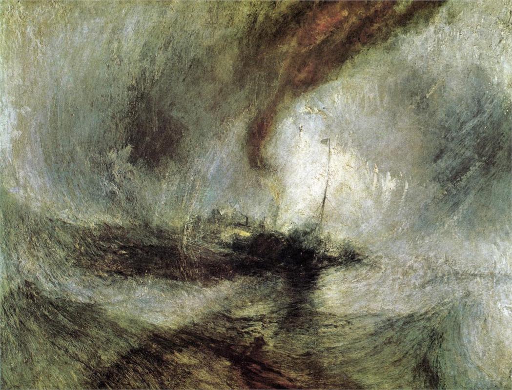 Barco a vapor en tormenta Imagen portada