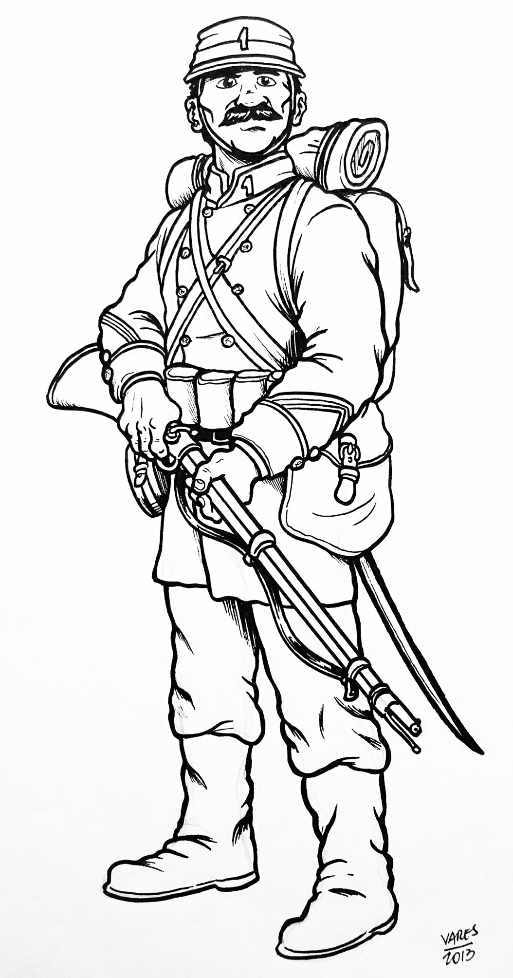 Soldado chileno guerra del Pacífico Imagen portada