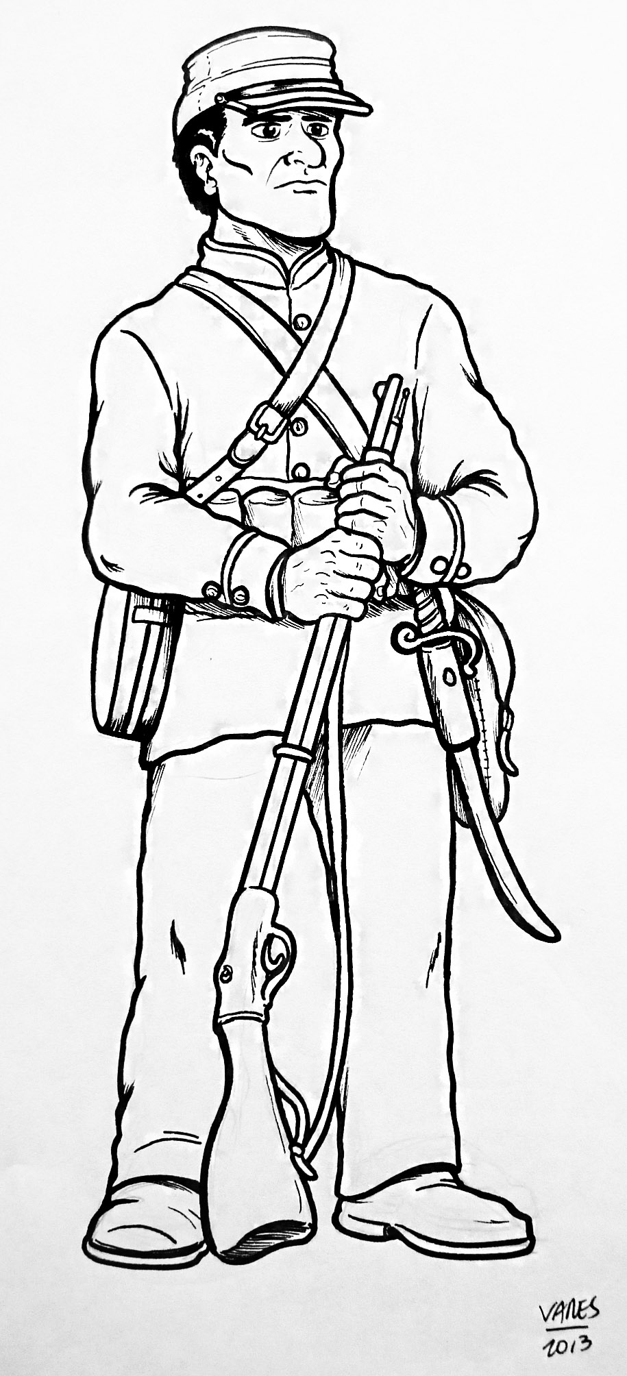 Soldado peruano guerra del Pacífico Imagen portada