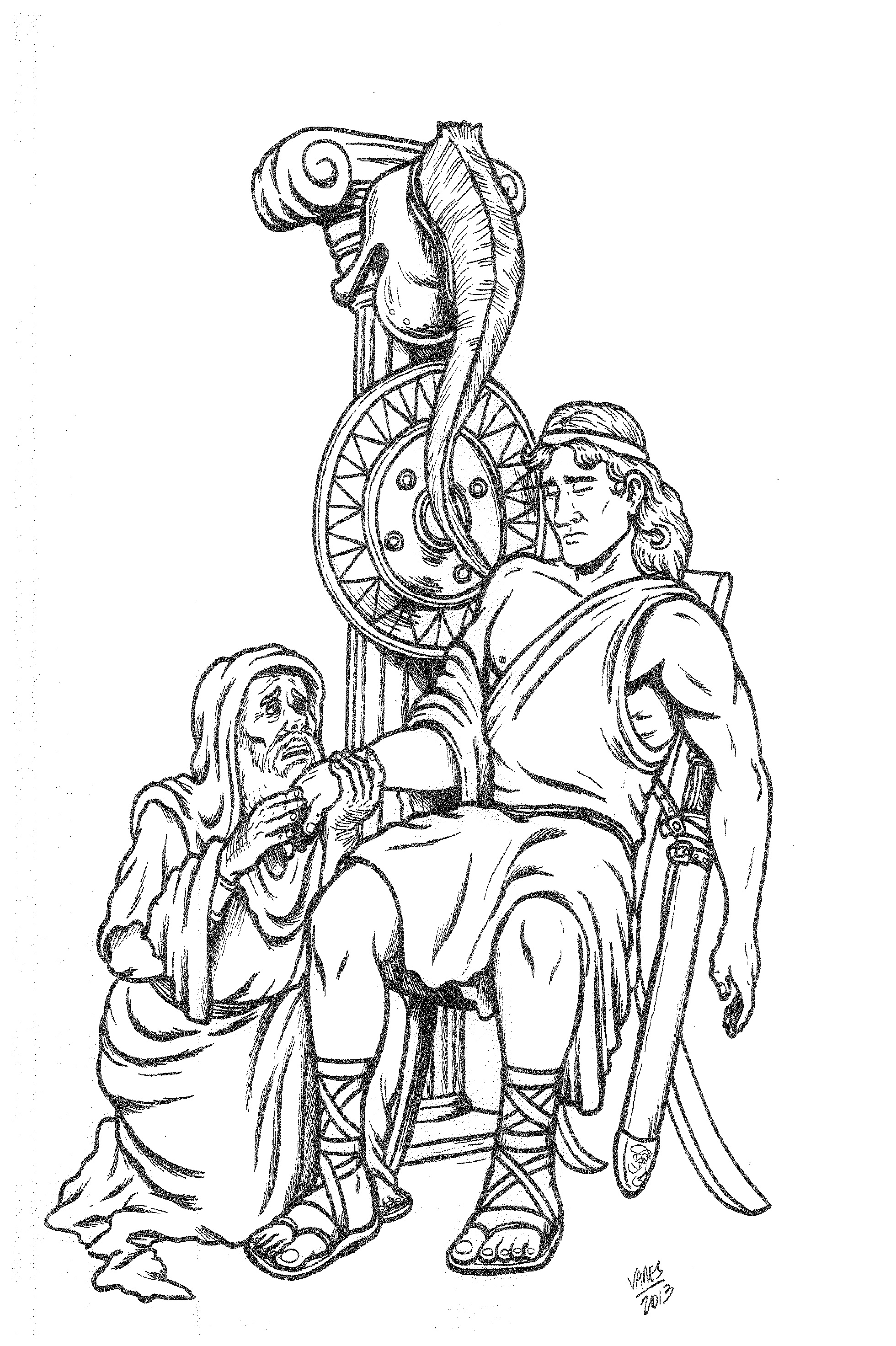 Escena de la Iliada Imagen portada