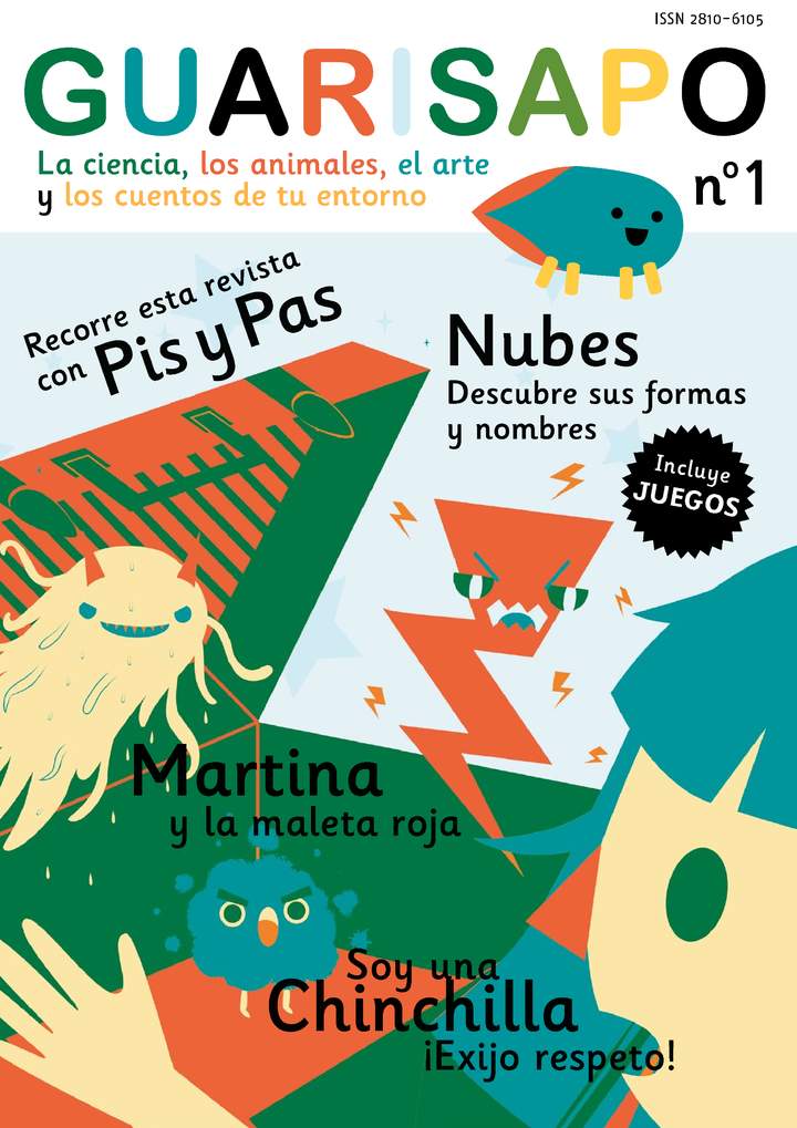Revista Guarisapo. La ciencia, los animales y los cuentos de tu entorno. N° 1 Imagen portada