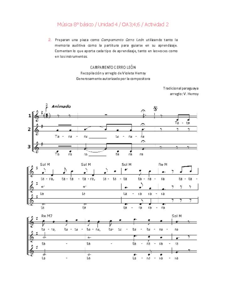Música 8° básico-Unidad 4-OA3;4;6-Actividad 2 Imagen portada