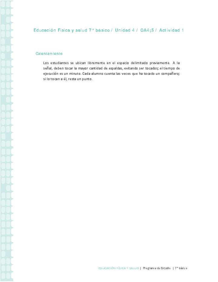 Educación Física 7° básico-Unidad 4-OA4;5-Actividad 1 Imagen portada