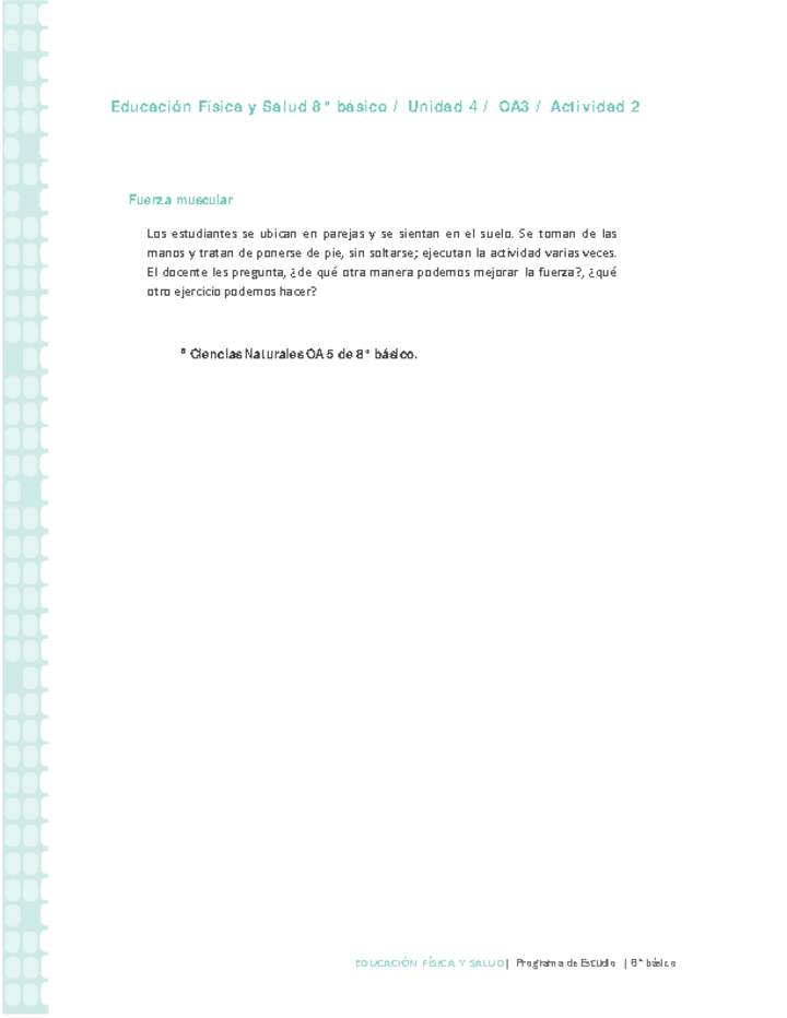 Educación Física 8° básico-Unidad 4-OA3-Actividad 2 Imagen portada