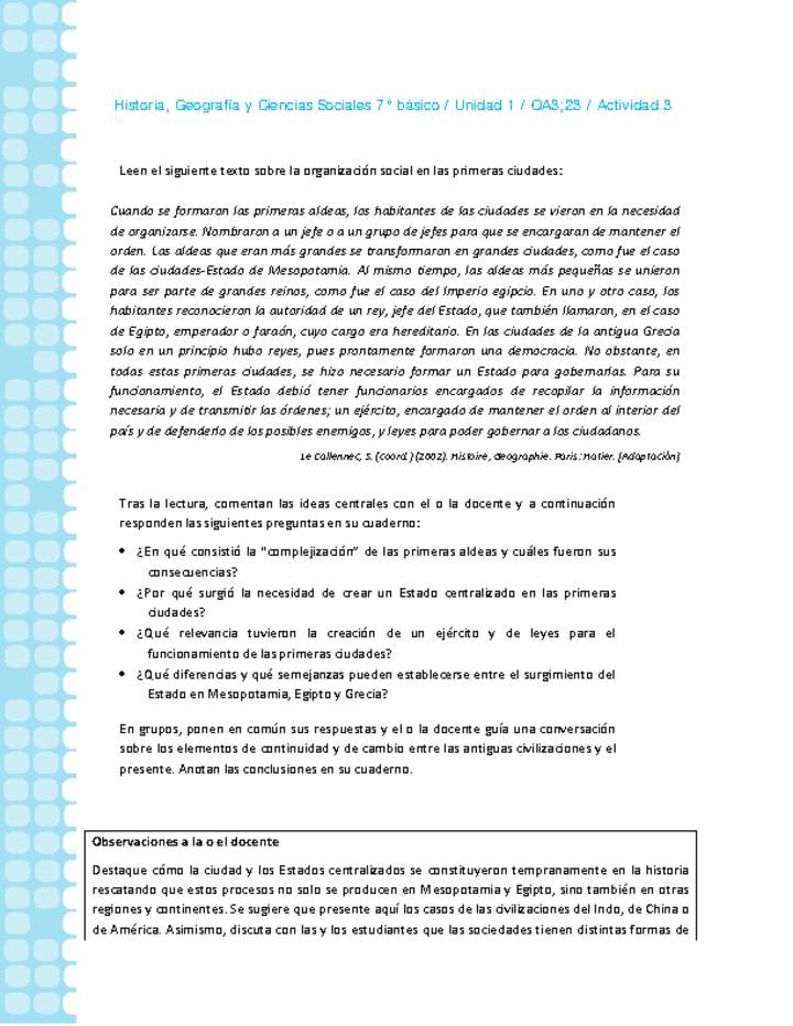 Historia 7° básico-Unidad 1-OA3;23-Actividad 3 Imagen portada