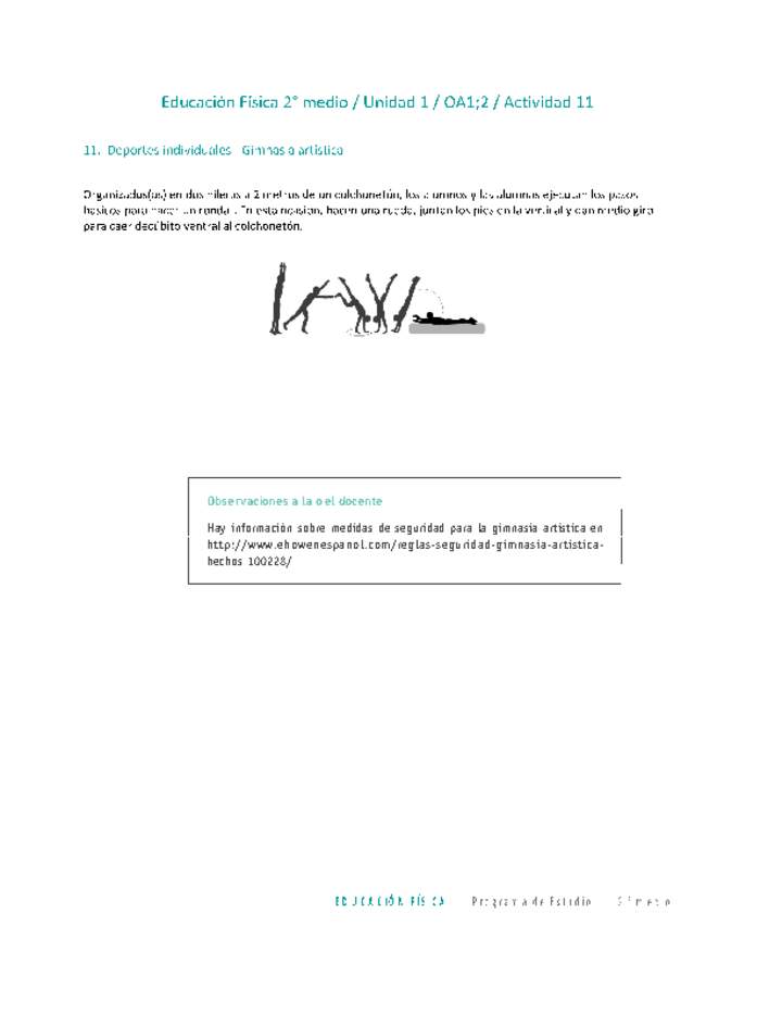 Educación Física 2 medio-Unidad 1-OA1;2-Actividad 11 Imagen portada