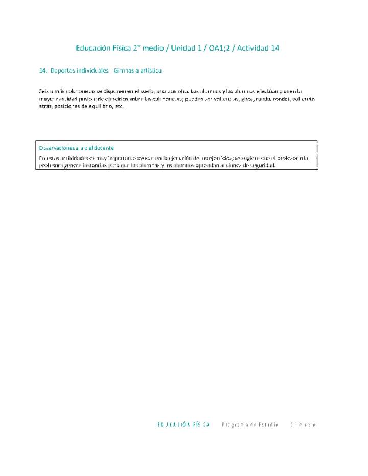 Educación Física 2 medio-Unidad 1-OA1;2-Actividad 14 Imagen portada