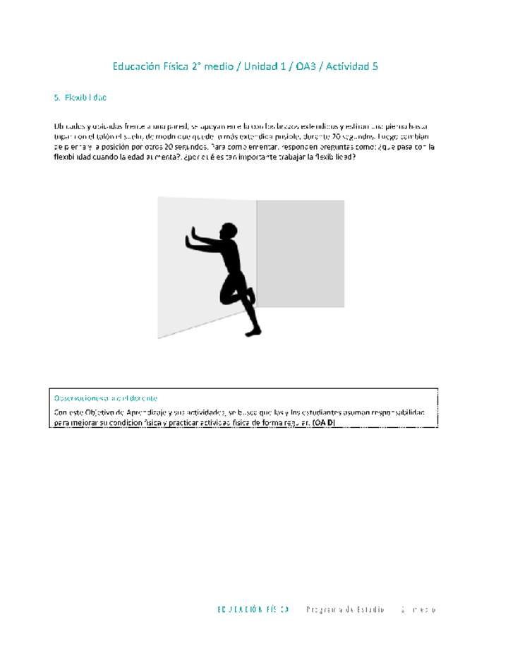 Educación Física 2 medio-Unidad 1-OA3-Actividad 5 Imagen portada
