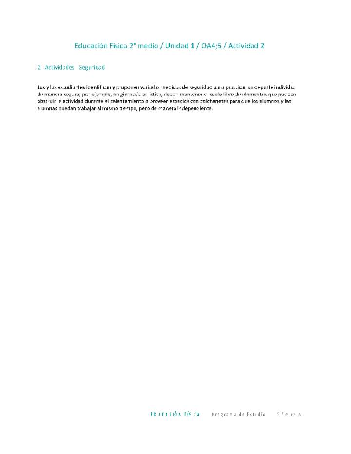 Educación Física 2 medio-Unidad 1-OA4;5-Actividad 2 Imagen portada