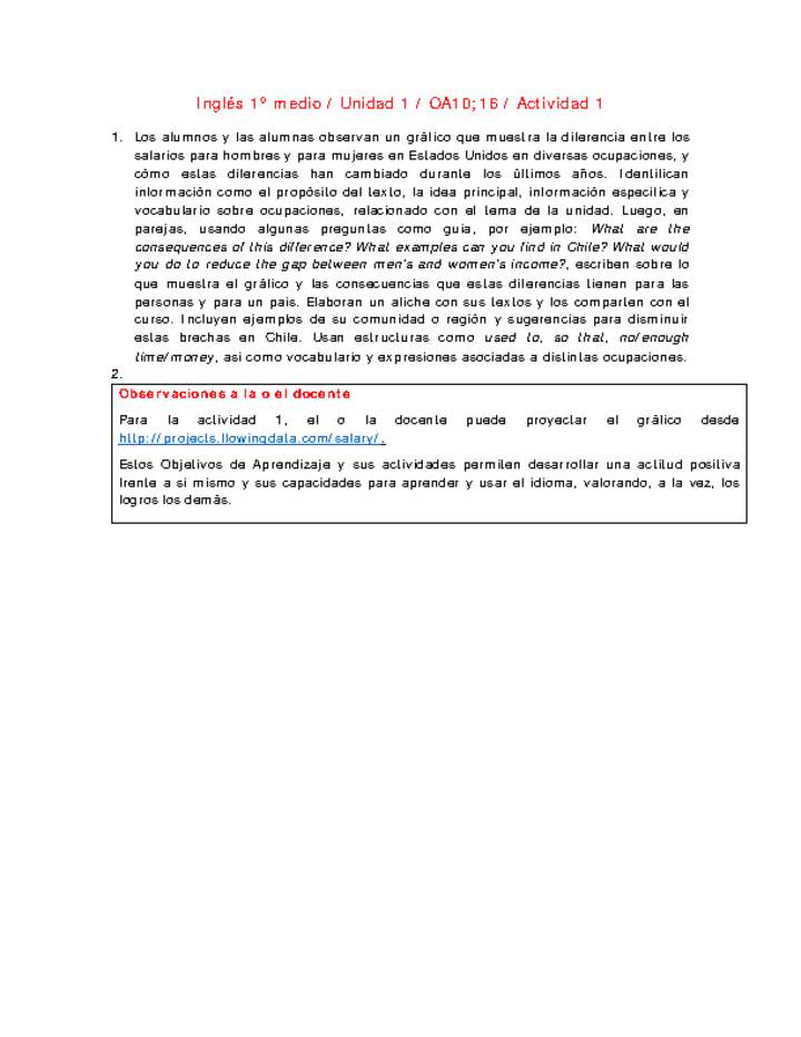 Inglés 1 medio-Unidad 1-OA10;16-Actividad 1 Imagen portada