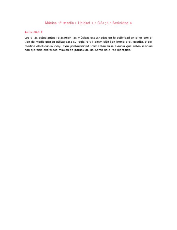 Artes Musicales 1 medio-Unidad 1-OA1;7-Actividad 4 Imagen portada