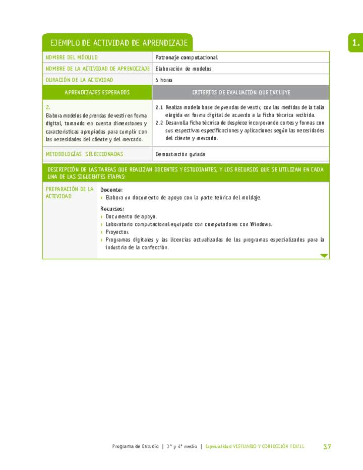 Elaboración de modelos Imagen portada