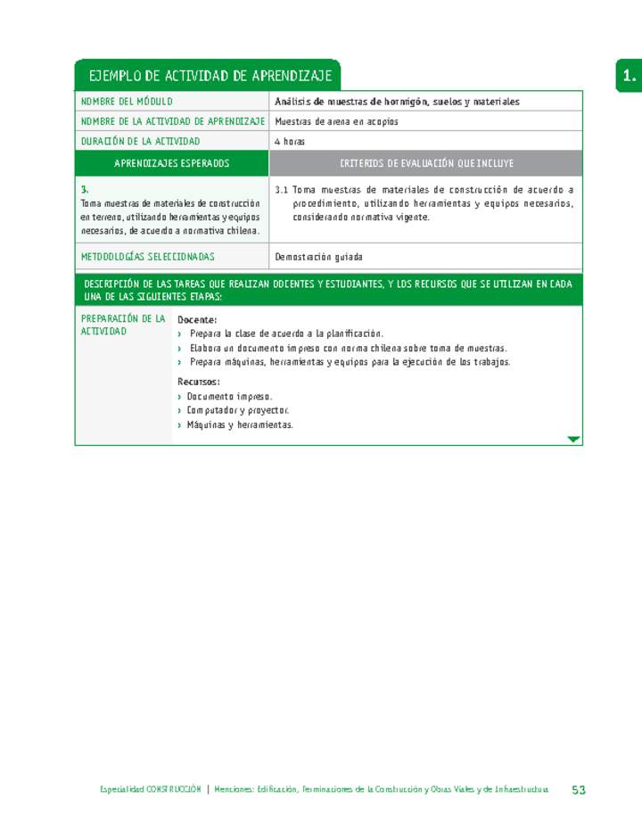 Muestras de arena en acopios Imagen portada