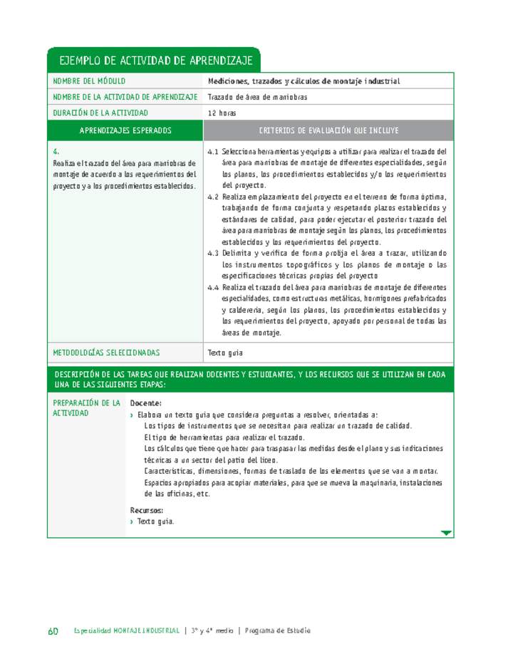 Trazado de área de maniobras Imagen portada