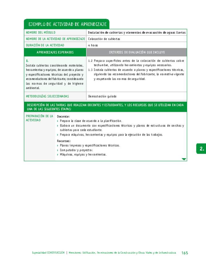 Colocación de cubiertas Imagen portada