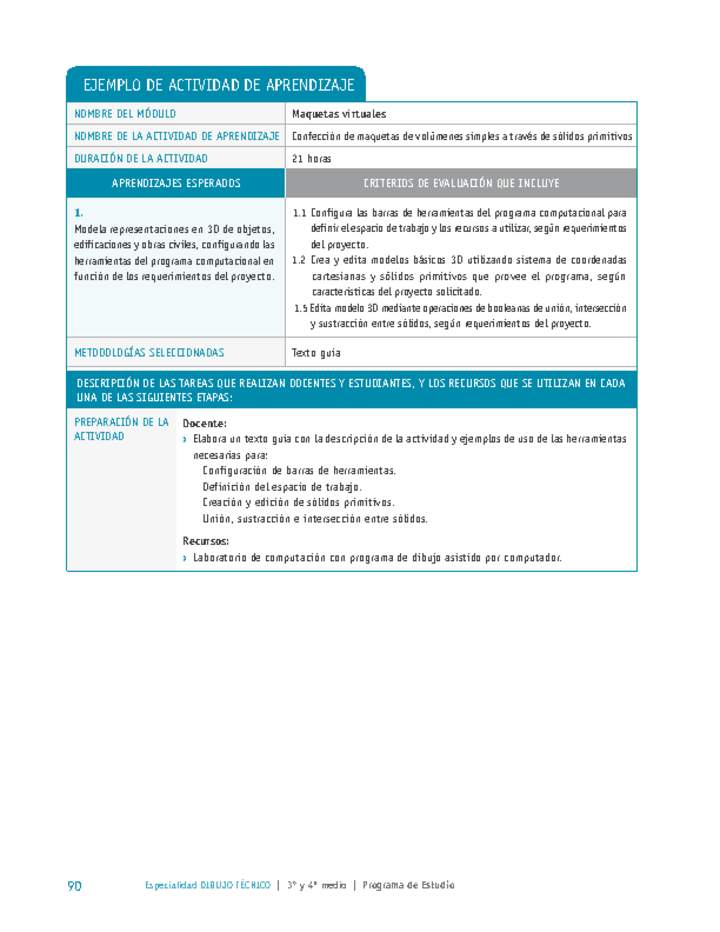 Confección de maquetas de volúmenes simples a través de sólidos primitivos Imagen portada