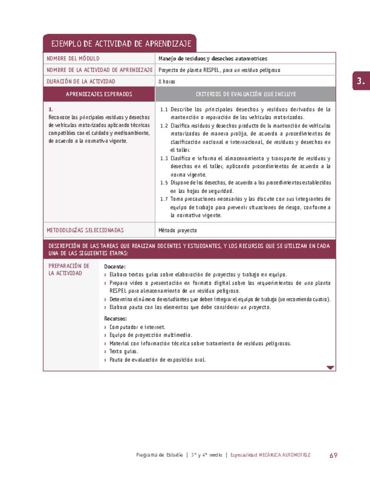 Proyecto de planta RESPEL, para un residuo peligroso Imagen portada