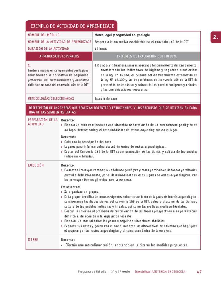 Respeto a la normativa establecida en el convenio 169 de la OIT Imagen portada