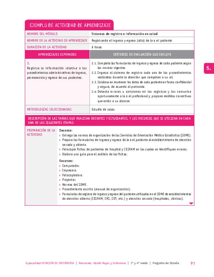 Registrando el ingreso y egreso (alta) de la o el paciente Imagen portada