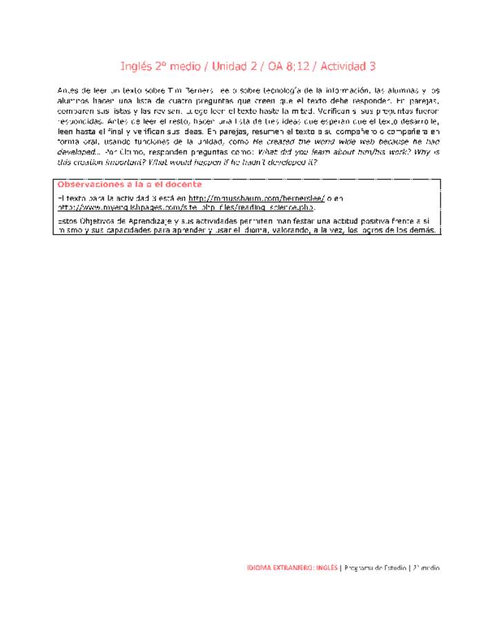 Inglés 2 medio-Unidad 2-OA8;12-Actividad 3 Imagen portada