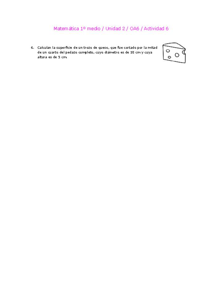 Matemática 1 medio-Unidad 2-OA6-Actividad 6 Imagen portada