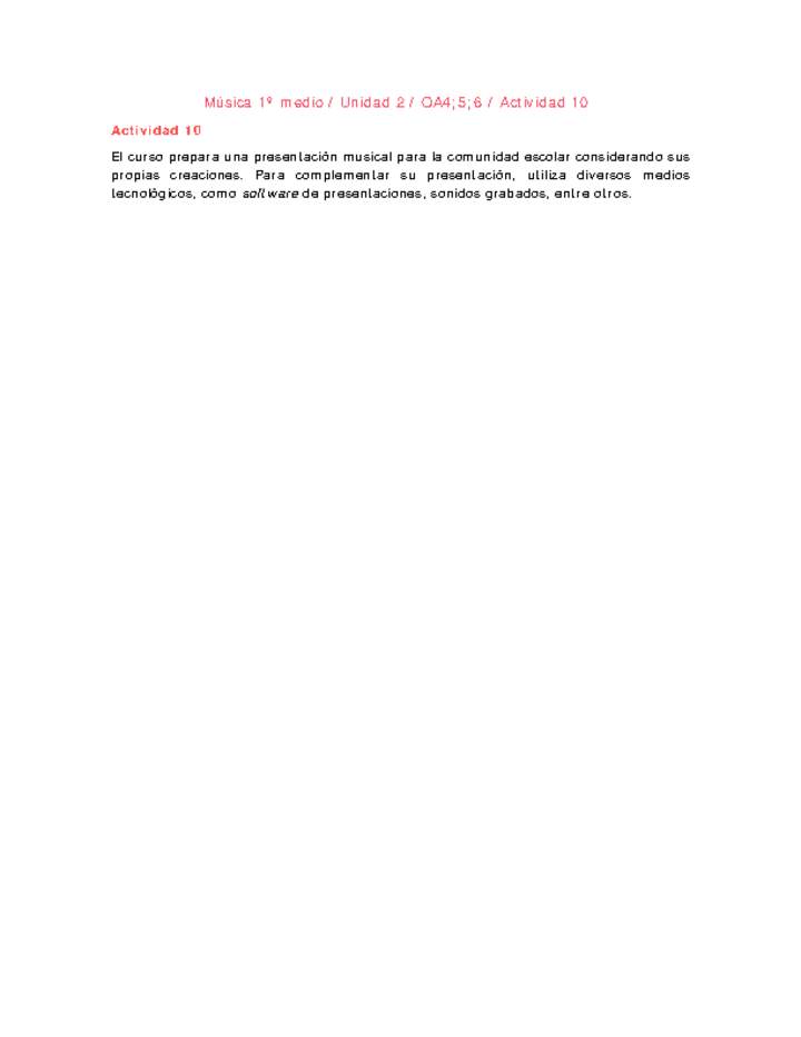 Artes Musicales 1 medio-Unidad 2-OA4;5;6-Actividad 10 Imagen portada
