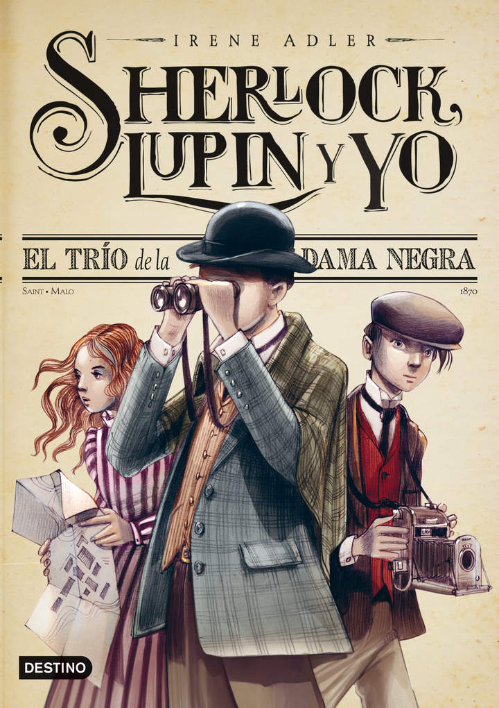 El trío de la Dama Negra Sherlock, Lupin y yo 1 Imagen portada