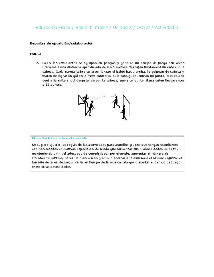 Educación Física 1 medio-Unidad 3-OA1;2-Actividad 2 Imagen portada
