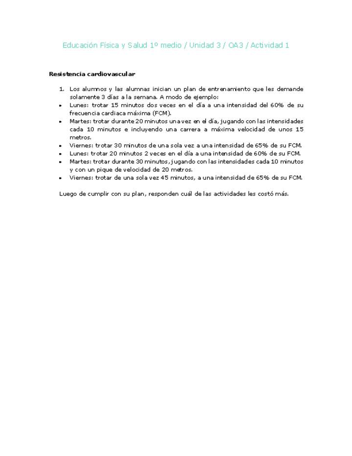 Educación Física 1 medio-Unidad 3-OA3-Actividad 1 Imagen portada
