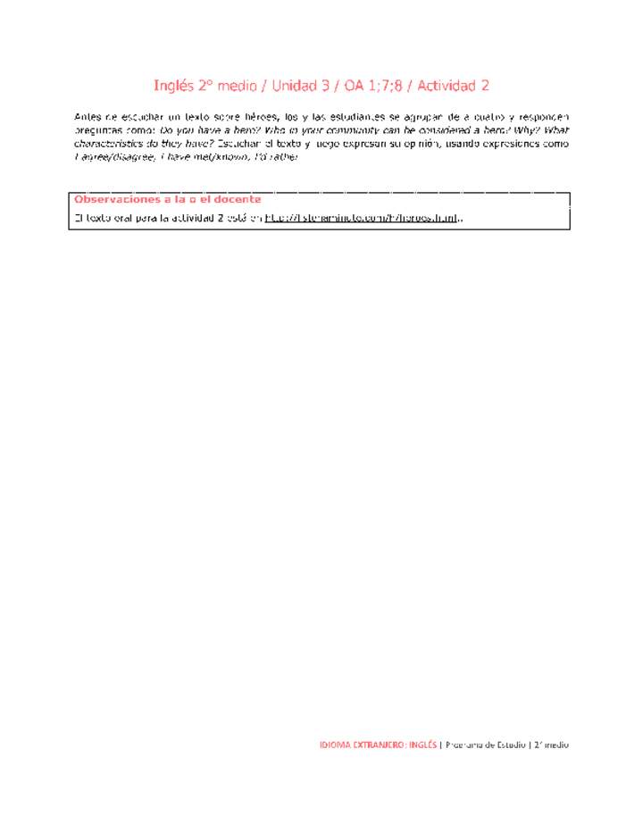 Inglés 2 medio-Unidad 3-OA1;7;8-Actividad 2 Imagen portada