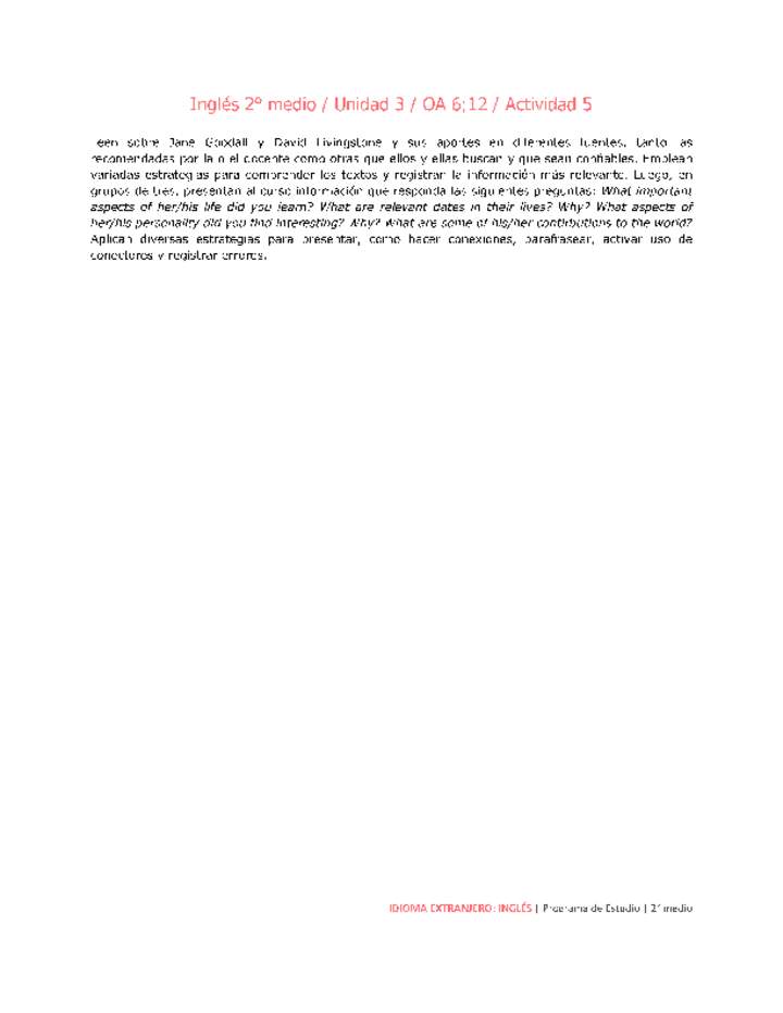 Inglés 2 medio-Unidad 3-OA6;12-Actividad 5 Imagen portada