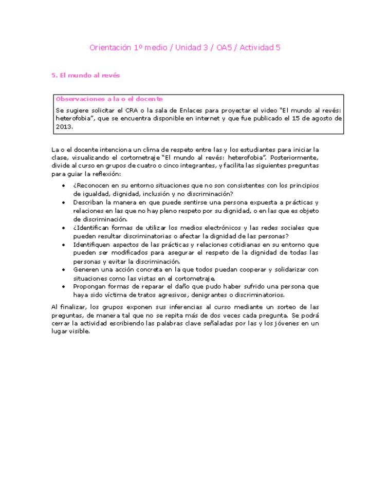Orientación 1 medio-Unidad 3-OA5-Actividad 5 Imagen portada