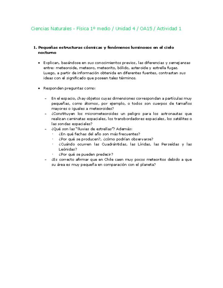 Ciencias Naturales 1 medio-Unidad 4-OA15-Actividad 1 Imagen portada